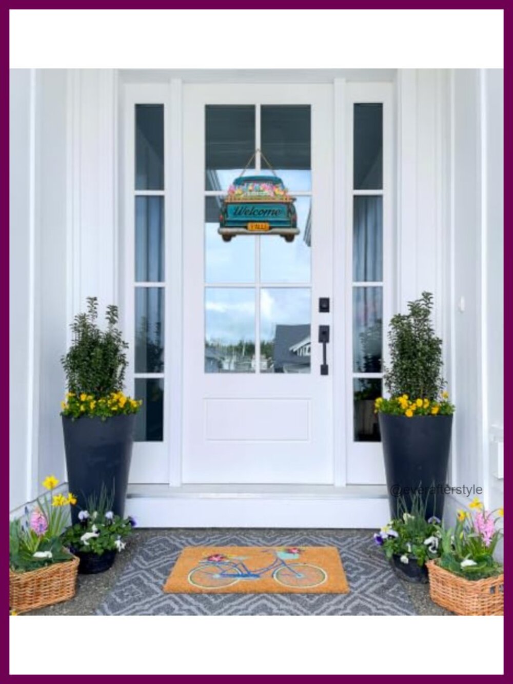 Interchangeable Welcome Sign Front Door Farmhouse Truck 11 Seasonal Holiday - Picture 5 of 6